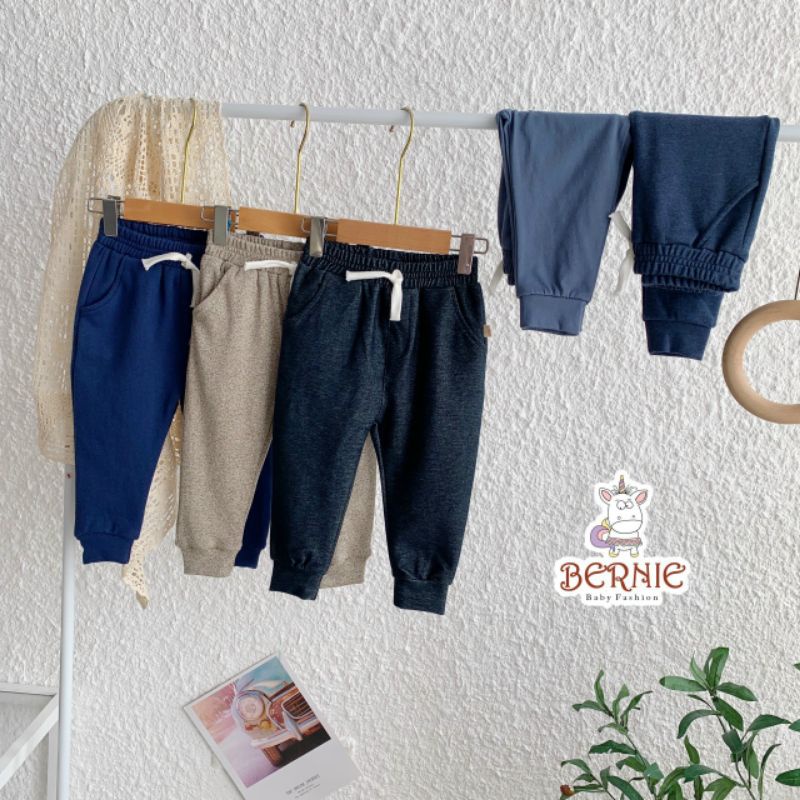 _Set Combo 3 quần cotton da cá thu đông cho bé trai/gái 8 đến 22kg
