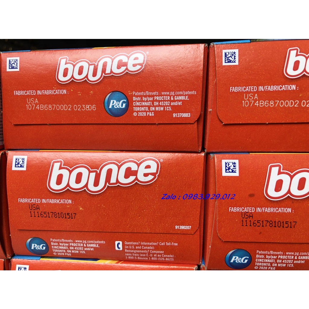 [Fullbox] Giấy thơm quần áo Bounce Mỹ