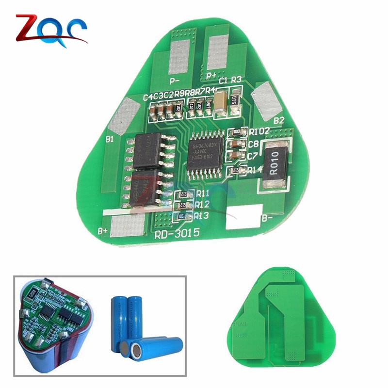 Bảng mạch bảo vệ pin Lithium 3S 4A Li-ion 3 Cell PCB 10.8V-12.6V 3S2P 10.8V 11.1V 12V