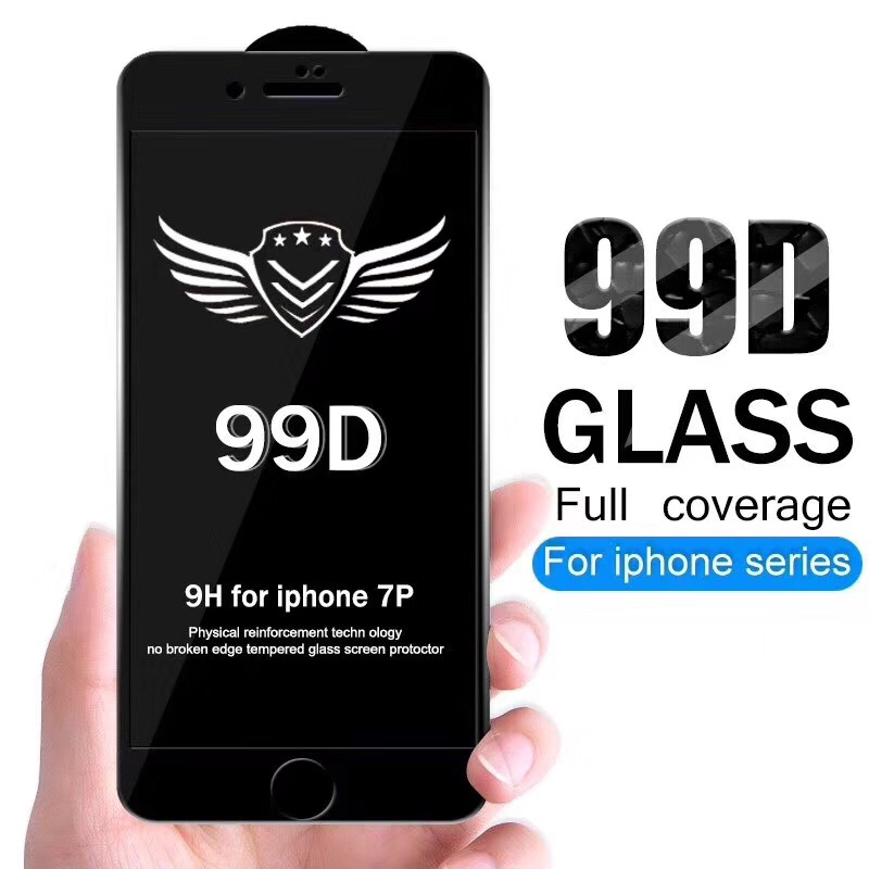 Phim bảo vệ màn hình 99D có sẵn cho 16 15 14 13 12 11 Pro Max iPhone X XR XS Max 8 7 6 6S Plus + SE 