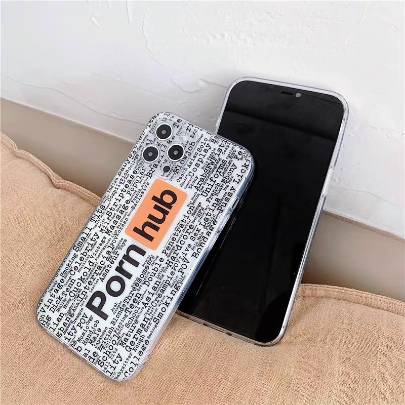 Ốp Iphone Trong In Tờ Báo PornHub - iphone 7/7plus/8/8plus /x/xs max/11/11pro/11promax/12/12promax