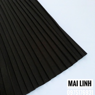 Chân váy maxi dập ly