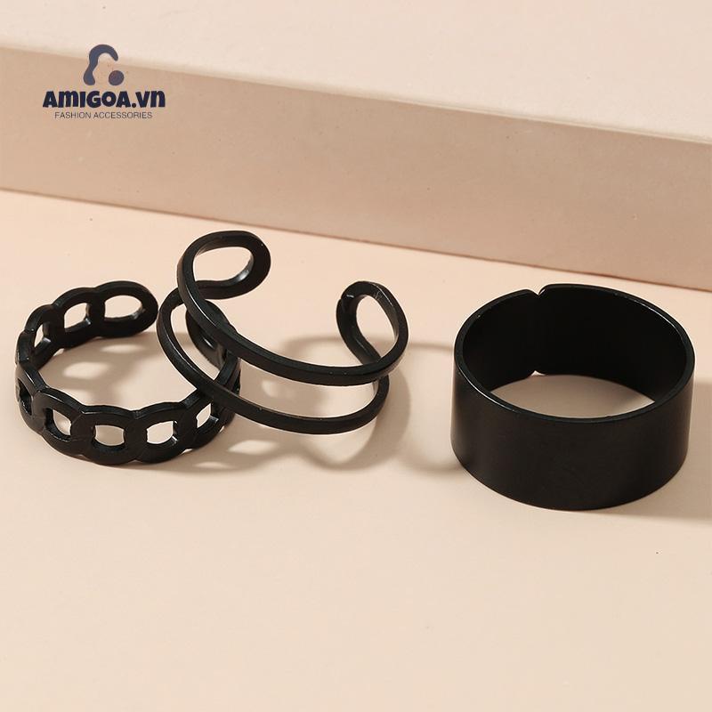 ✨✨Set 3 nhẫn phong cách vintage hợp thời trang cho nam/nữ