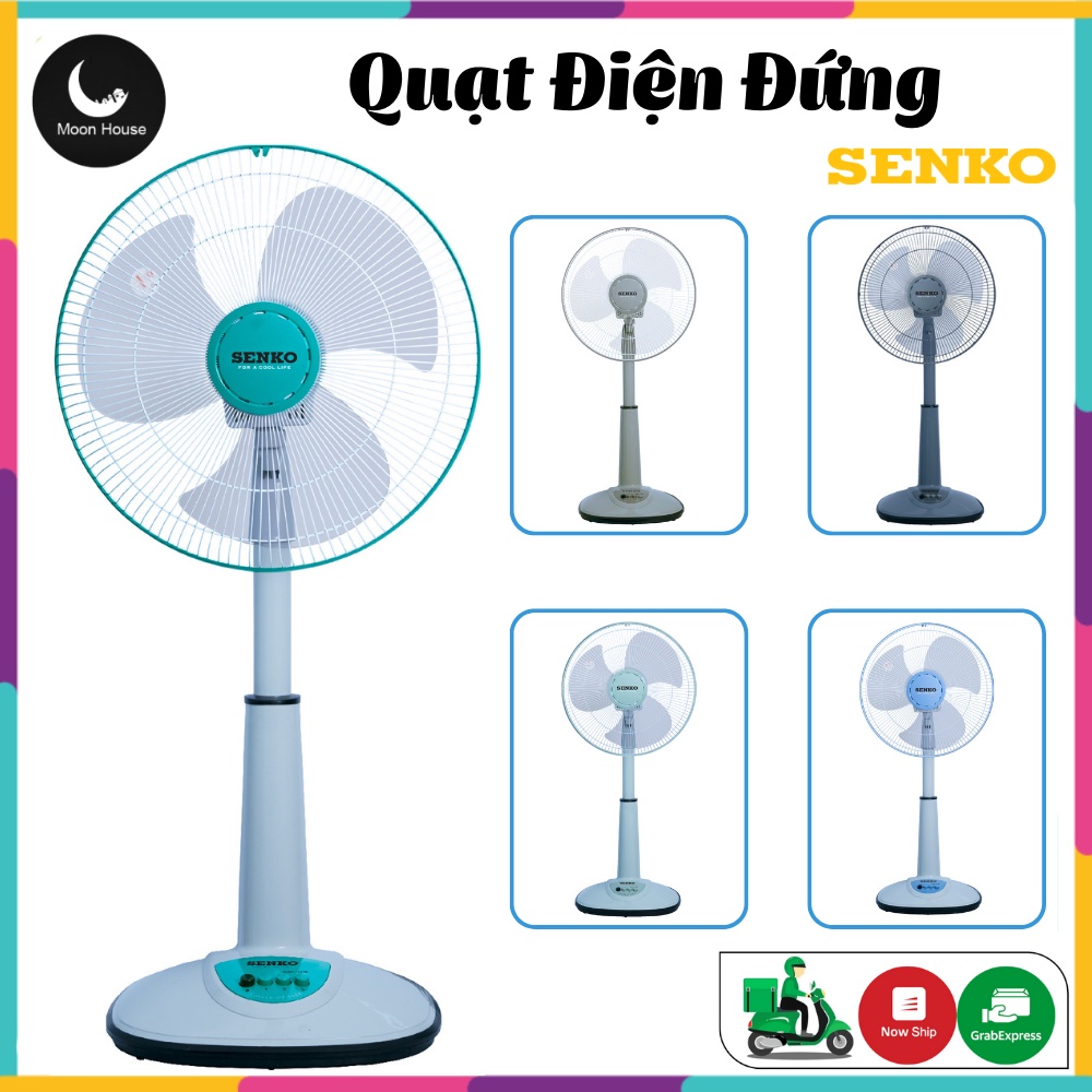 Quạt Lửng Senko L1638 Chính Hãng - Quạt Điện Cây Đứng Lỡ 3 Mức Tốc Độ Gió , Làm Mát Nhanh Chóng , Không Ồn - BH 12 Tháng