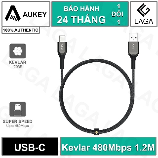 CÁP SẠC USB TYPE-C AUKEY CB-AKC1