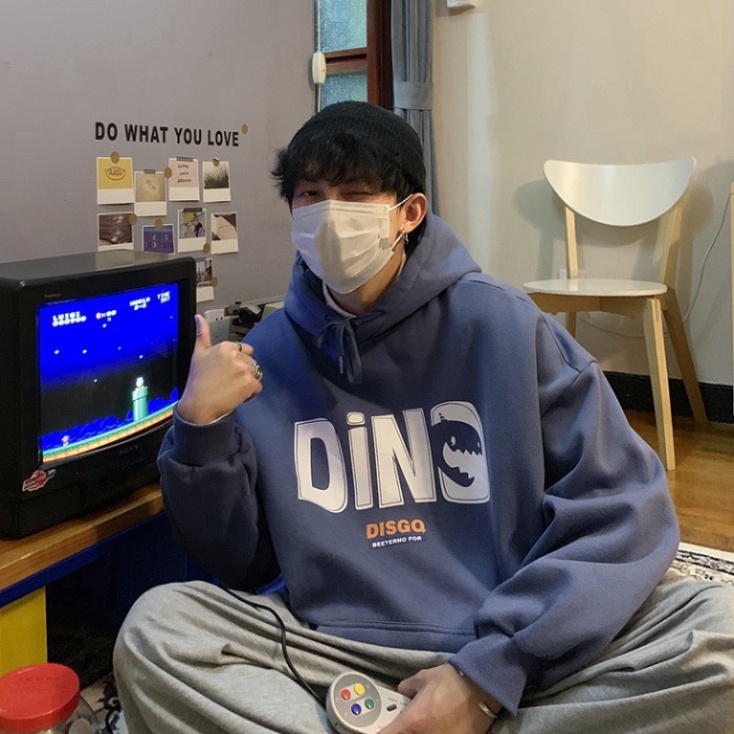 [FREE SHIP] FREESHIP Áo Hoodie DINO Áo Nỉ Form Rộng Thụng In Hình Dino Unisex Phong Các Ulzzang [H2T