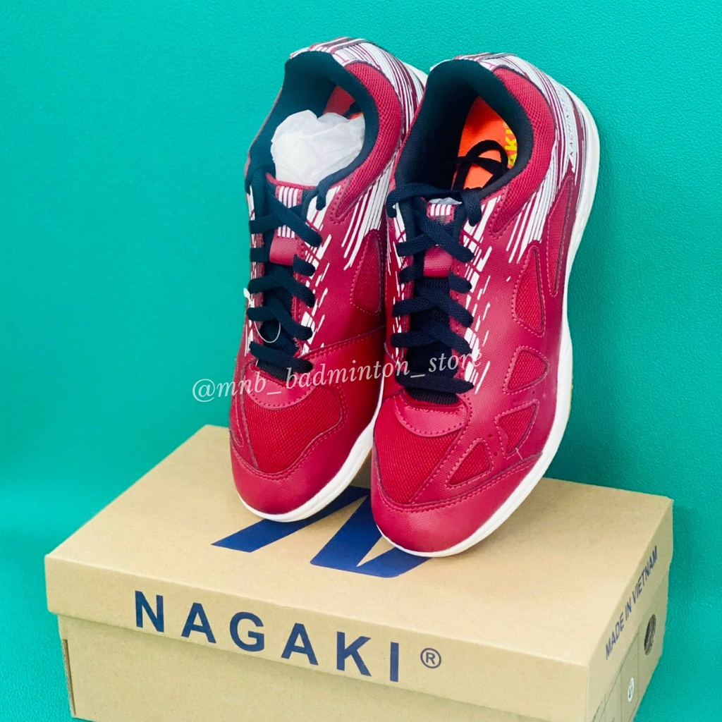 Giày cầu lông Nam Nữ cao cấp chính hãng NAGAKI, êm chân, đế chống trơn trượt, màu sắc trẻ trung, bắt mắt, giá cực tốt