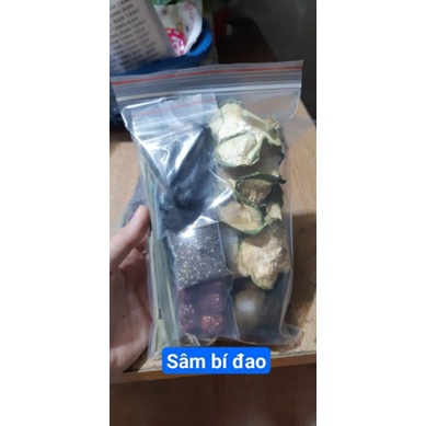 Combo 5 set sâm bí đao nấu 4lít (tặng kèm hạt chia và táo )(có đường phèn)