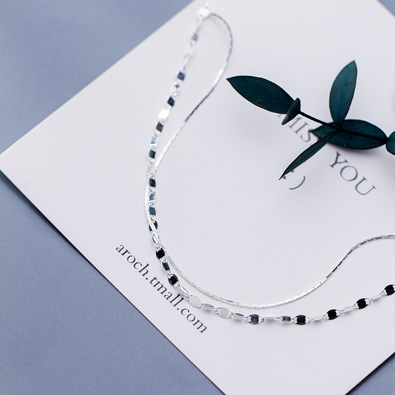 Lắc Chân Mạ Bạc 925 Thiết Kế Đơn Giản Thời Trang Hàn Quốc Cho Nữ | BigBuy360 - bigbuy360.vn