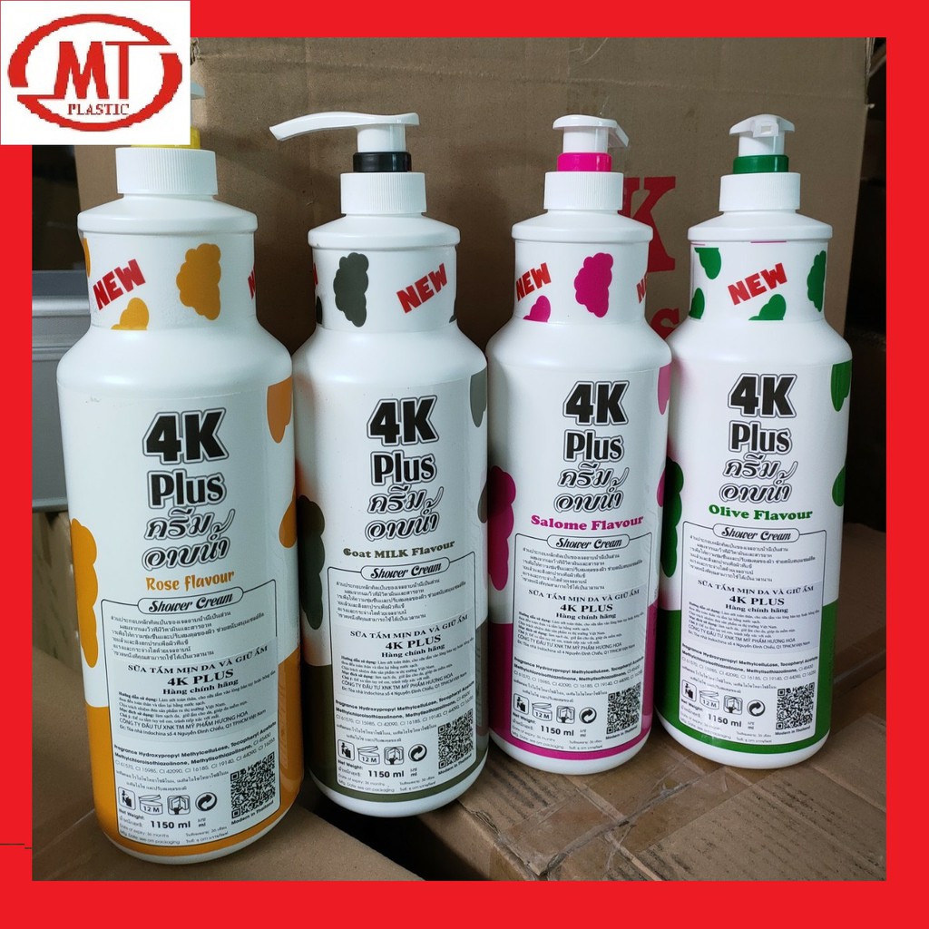 [chính hãng giá sỉ ] Sữa tắm 4K Plus Salome Flavour sữa bò, sáng mịn da cấp ẩm Thái Lan chai chà bá 1150ml | BigBuy360 - bigbuy360.vn