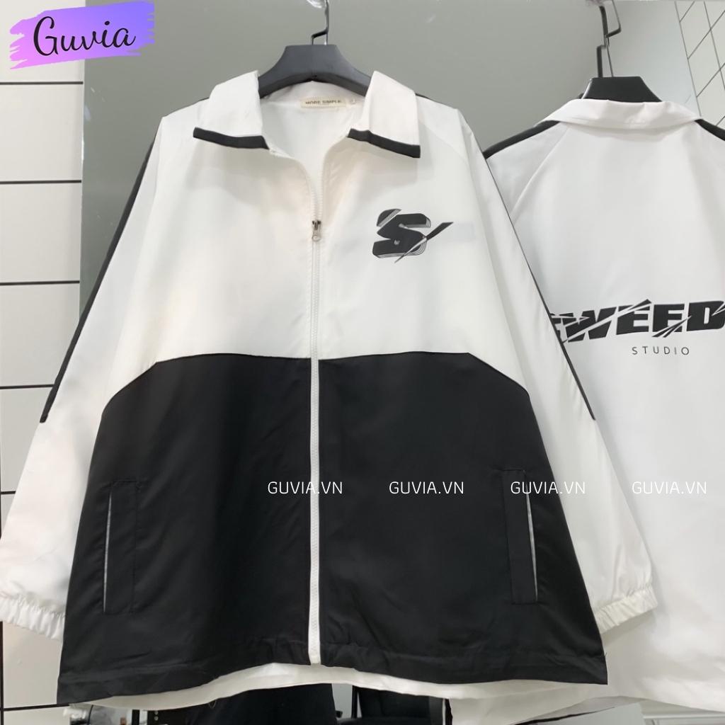 Áo Khoác Bomber Dù SWEEDER Nam Nữ Ulzzang Unisex Kiểu Form Rộng 2 Lớp Jacket GUVIA