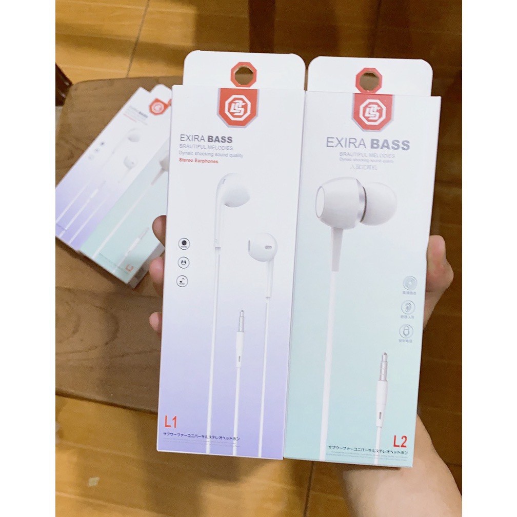 Tai nghe nhét tai có dây giắc cắm 3.5mm tích hợp micro chất lượng cao dành cho điện thoại
