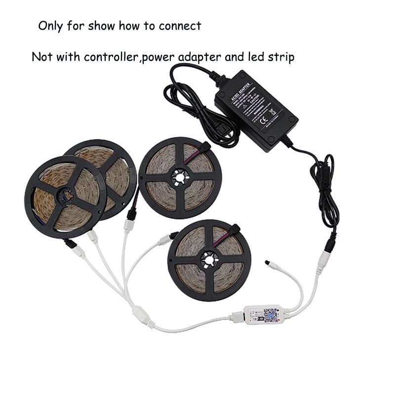 Dây Cáp Nối 4 Pin 1 Sang 2 / 1 Đến 3 / 1 Sang 4 Cho Dải Đèn LED RGB
