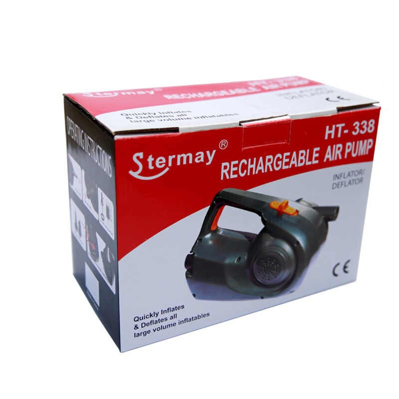 Stermay HT-338 Sạc Bơm Điện Bơm Hơi Máy Bơm Không Khí Cho Ván Bơm, Thuyền Kayak Không Khí Ga Giường Cao Cấp AC/Ô Tô 12V