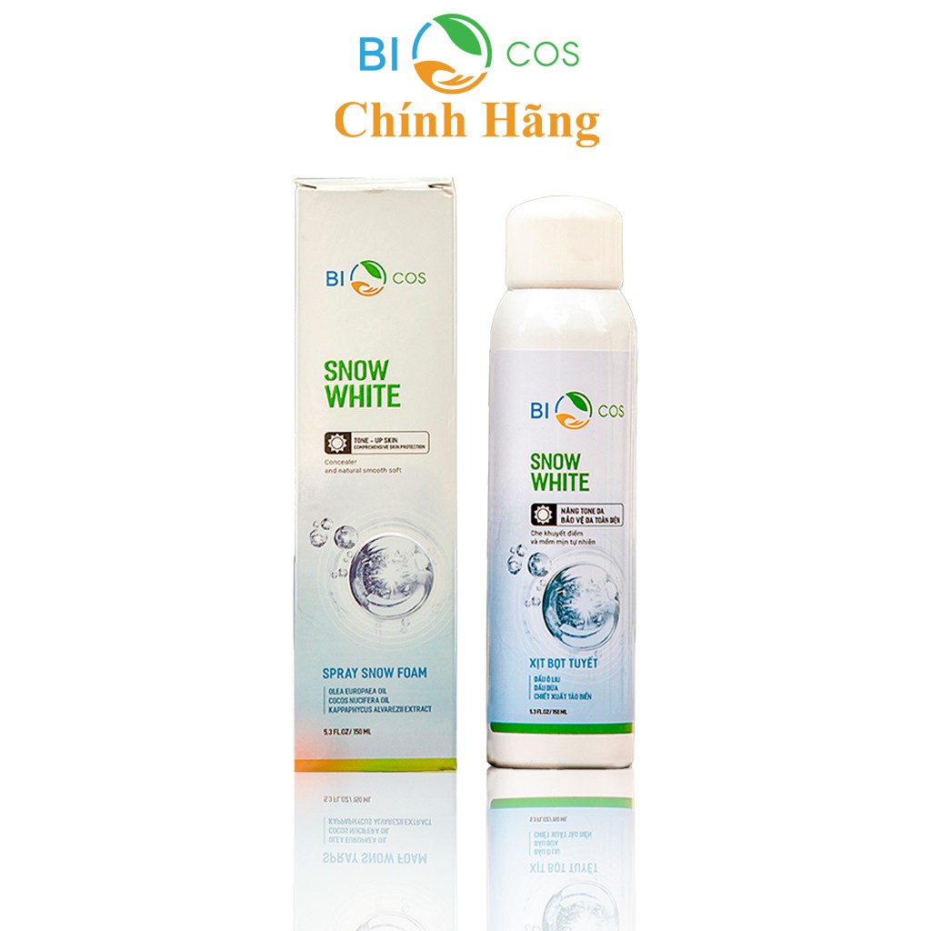 Xịt kem chống nắng, dưỡng trắng dưỡng da và bảo vệ da BIOCOS Snow White - SACDEP24H.VN