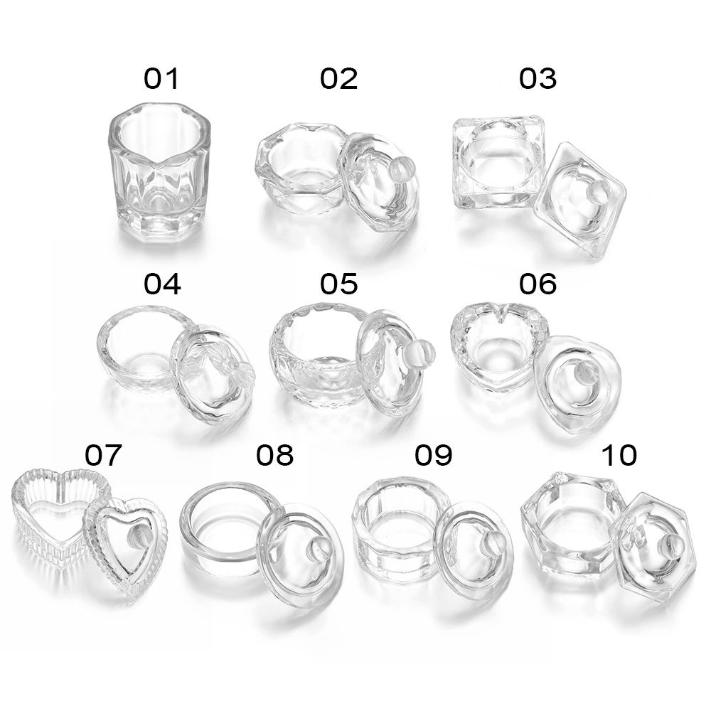 [Hàng mới về] Cốc đựng nước sơn móng tay bằng acrylic thời trang