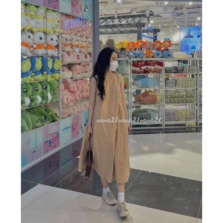 Váy thô trơn sát nách a180
