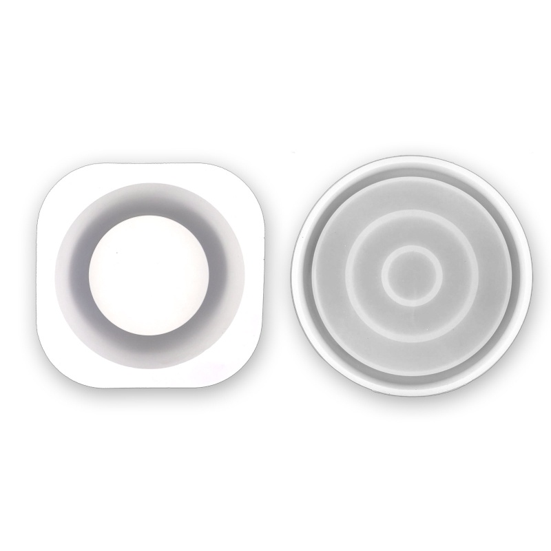 Khuôn Silicone Làm Chậu Cây Sen Đá Hình Tròn DIY