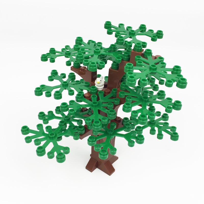Moc Khối Mô Hình Lắp Ráp Cây Xanh Sân Vườn Mùa Hè Cỡ Nhỏ