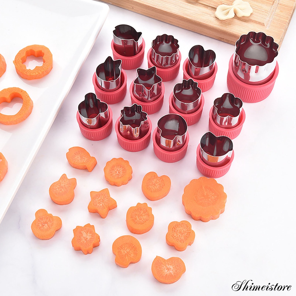 Set 12 Khuôn Cắt Bánh / Hoa Quả Đa Năng Tiện Dụng Chất Lượng Cao