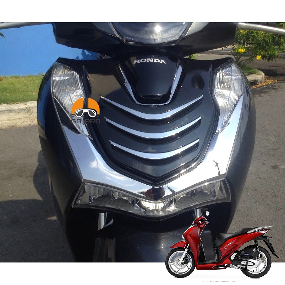 [CHÍNH HÃNG] Chỉ Mũi 3 Sọc Ốp Mặt Nạ SH 2020 Nhựa Xi