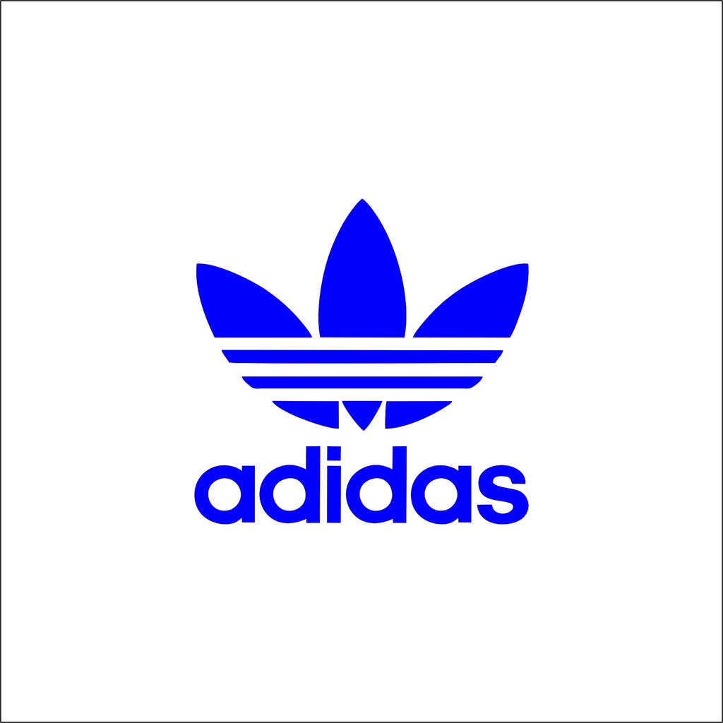 Hình ủi , hình ép nhiệt - Logo Adidass 3 lá in ngực  nhiều màu