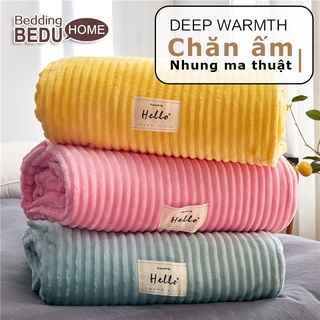 【BU】★ Chăn ấm mùa đông ★Nhung mềm mại / Mềm mại / Thân thiện với da / ấm / Chăn ngủ trưa / Nhiều màu