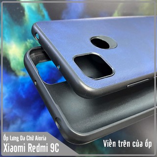 Ốp lưng cho Xiaomi Redmi 9C Da Khắc Logo AIORIA