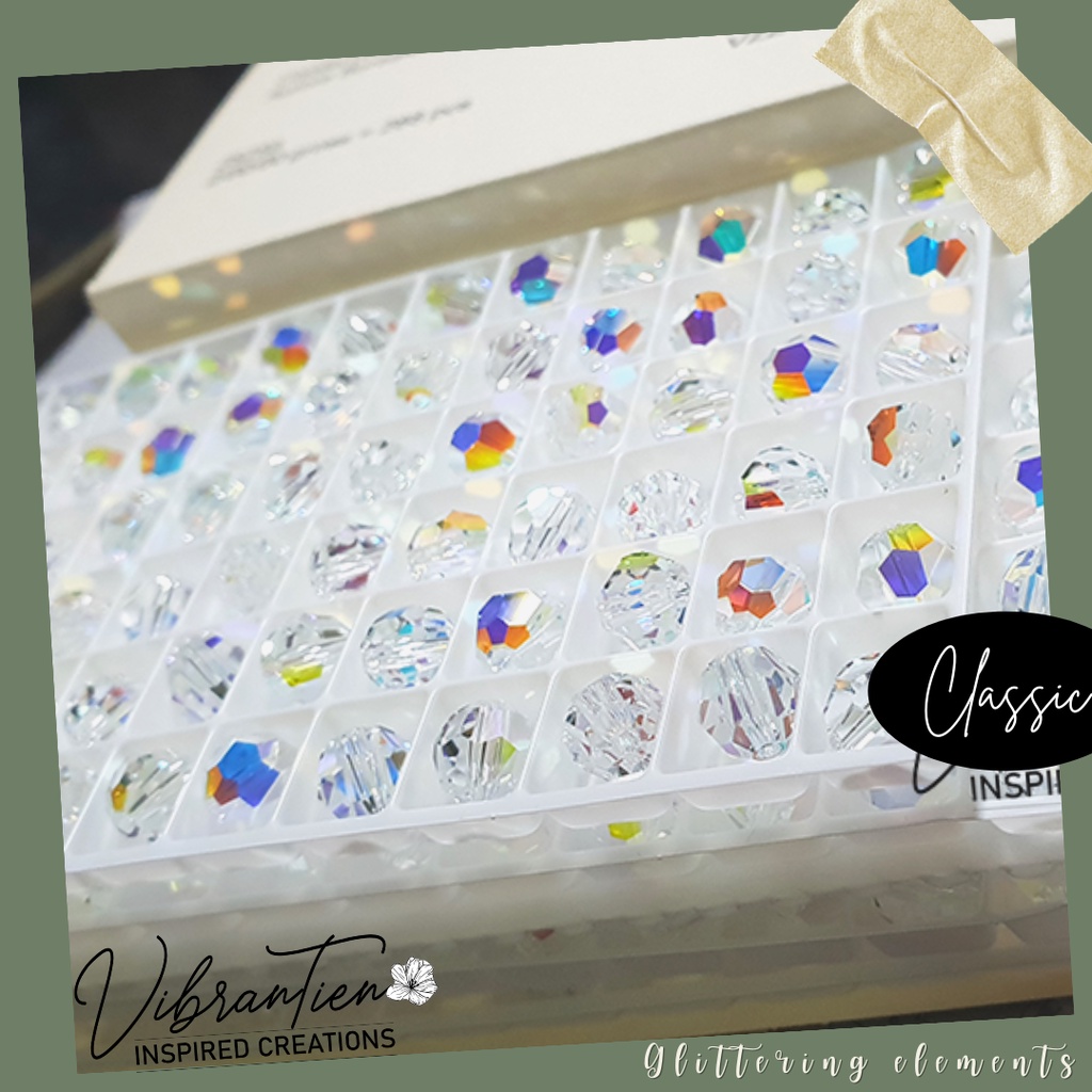 Pha lê Swarovski tròn giác lớn 4mm