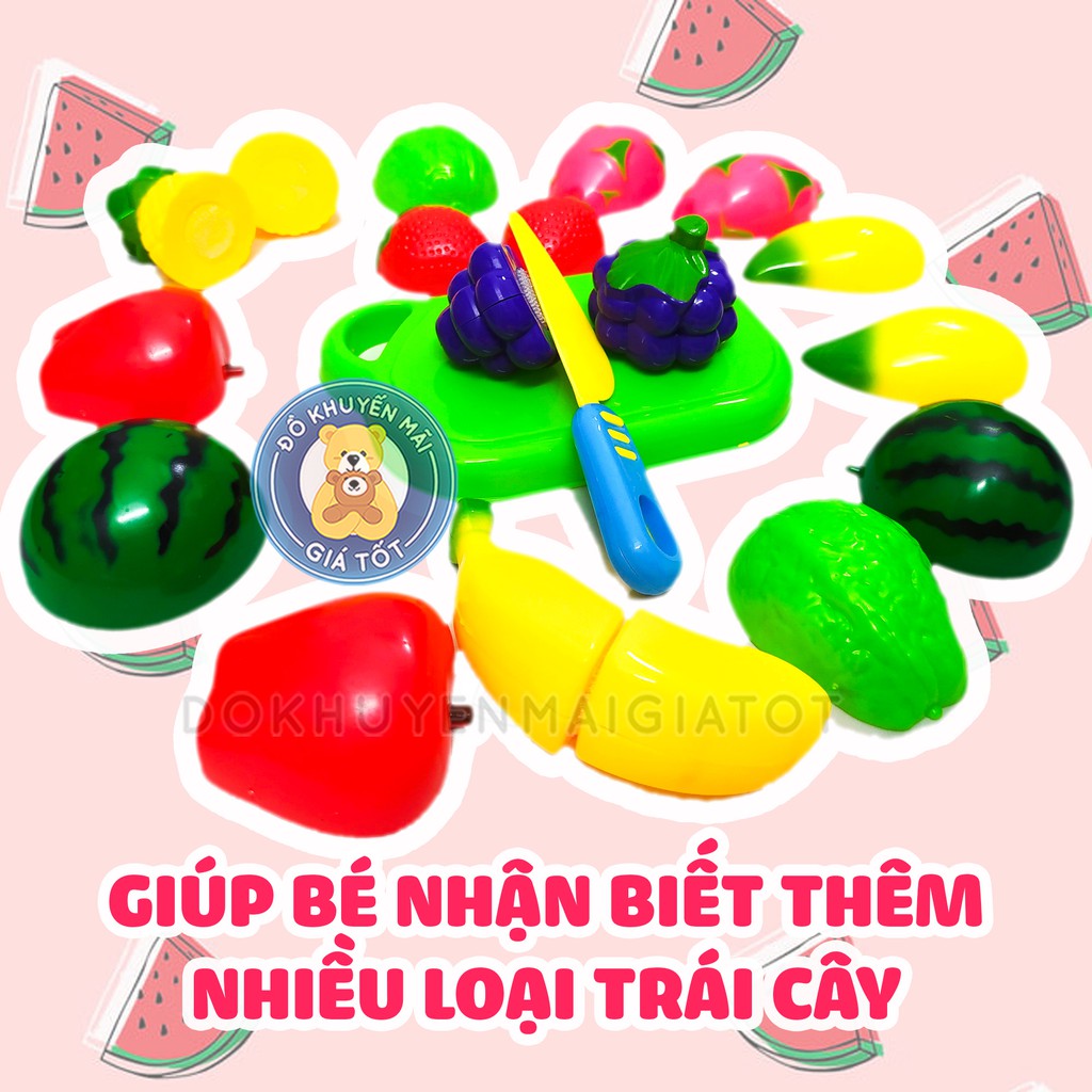 Đồ chơi cắt trái cây nam châm bằng nhựa cho bé - Đồ khuyến mãi giá tốt