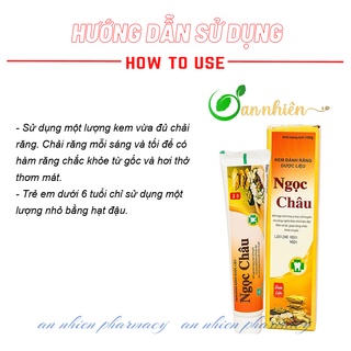 Kem đánh răng dược liệu Ngọc Châu