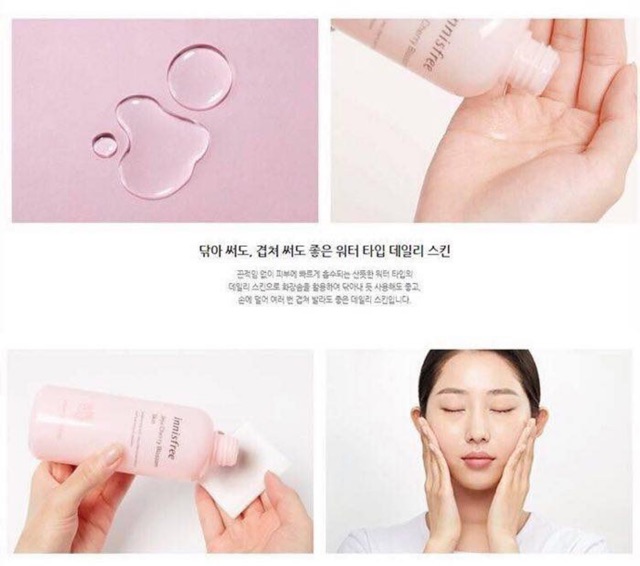 Nước hoa hồng Innisfree Jeju Cherry Blossom Skin