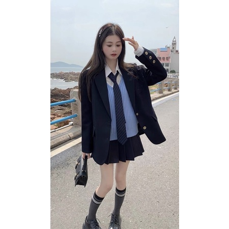 TKLIHN Set VEST Ulzzang HỌC SINH SINH VIÊN phong cách Hàn Quốc 2022