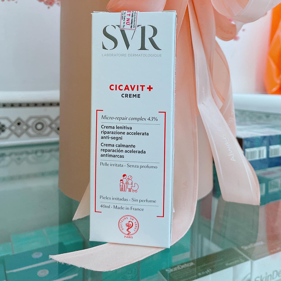 ✅ Kem Dưỡng SVR CICAVIT+ Crème 40ml Làm Dịu Phục Hồi Da Dành Cho Da Thương Tổn, Nứt Nẻ, Mẫn Đỏ