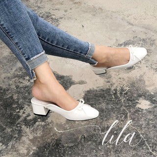 Giầy Sục nữ ZARA da bò cao 4cm