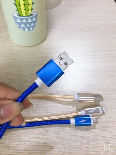 Dây Sạc IPhone, Android, Type C Dài 1M/ 2M/ 3M Bọc Dù