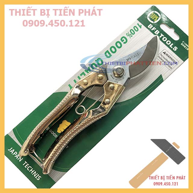 Kéo Cắt Cành Vẫy Cá Cán Vàng BFB TOOLS 8&quot; 200mm Đầu Cong Siêu Bền Siêu Bén (Chính Hãng)