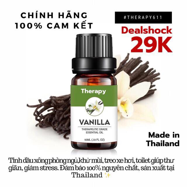 Tinh Dầu Nguyên Chất Vanila Thiên Nhiên 10Ml