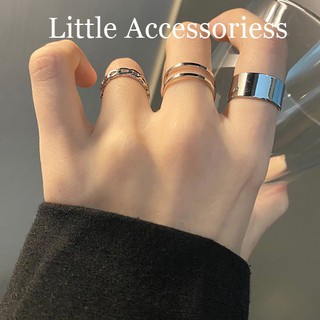 Set 3 Nhẫn Unisex cho Nam và Nữ, Tự Điều Chỉnh Size Theo Tay, Bộ Nhẫn Thời Trang Đơn Giản RG003