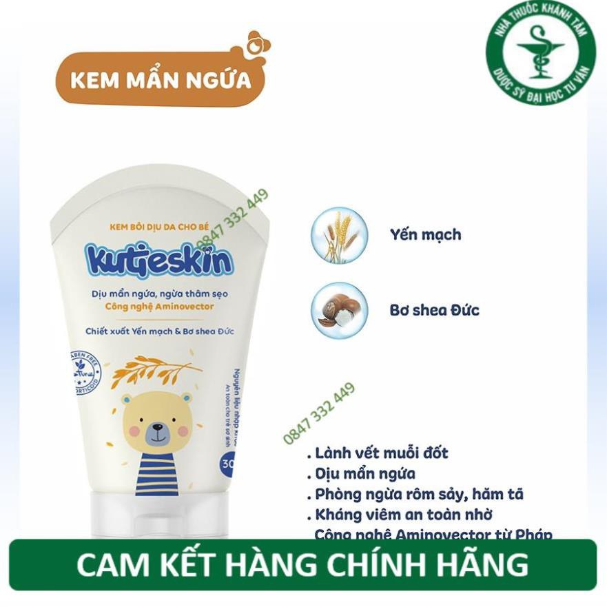 Kutieskin 30gr giành cho da Bé bị muỗi đốt côn trùng cắn