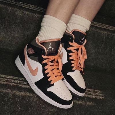 Giày Thể Thao Cổ Cao Nam Nữ Sneaker JD1 Peach Mochaa Reply1994