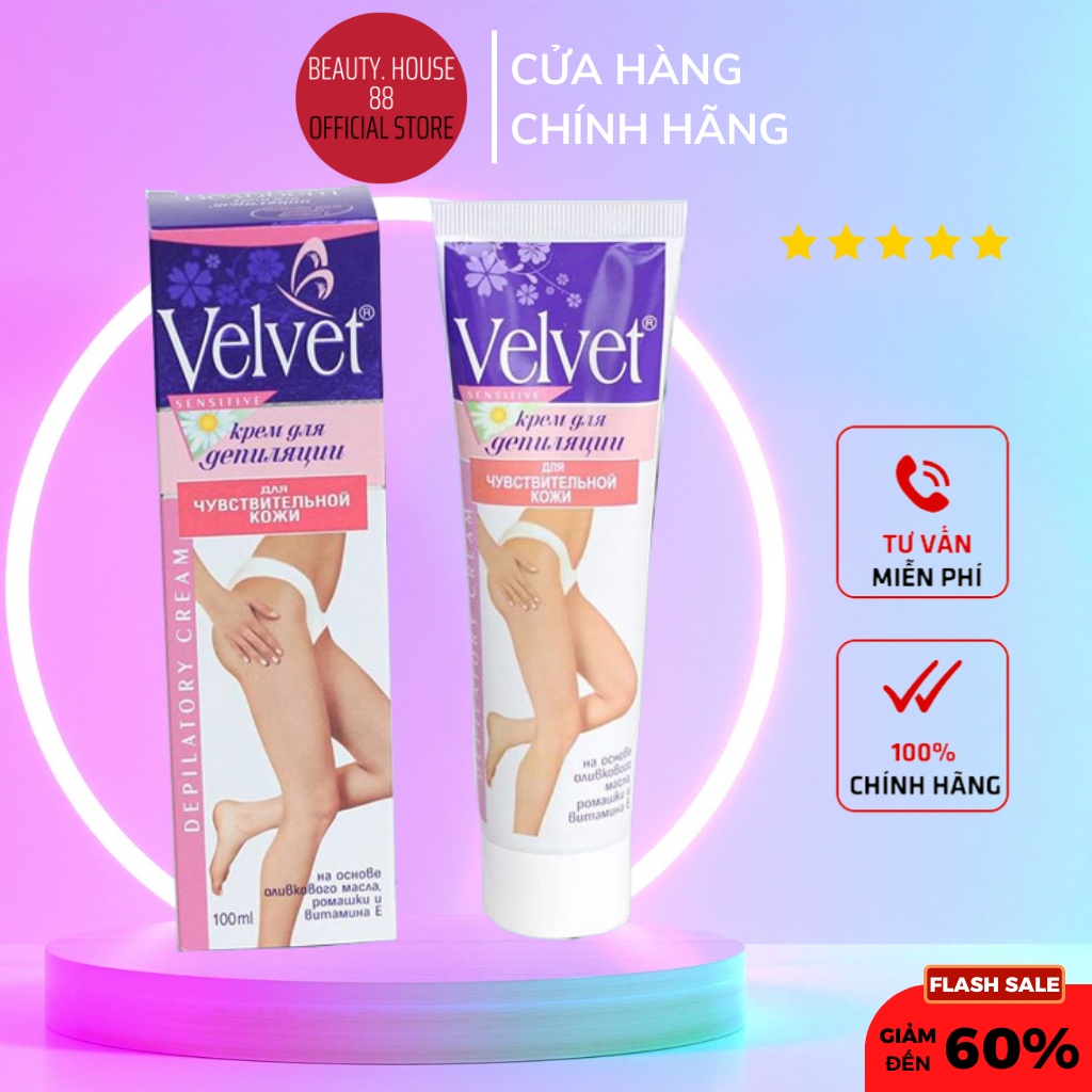 Kem Tẩy Lông Velvet Nga 100ml