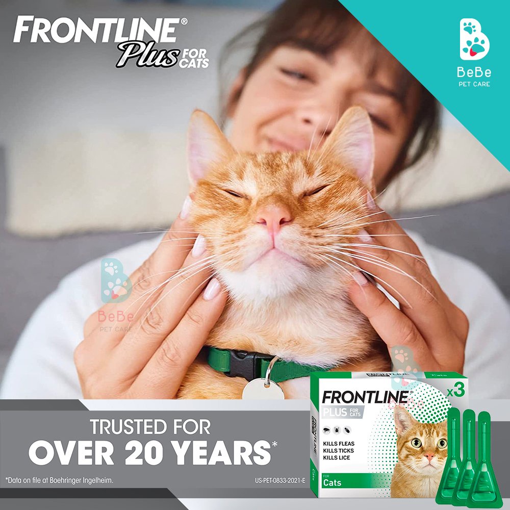 FRONTLINE PLUS - Nhỏ Gáy Phòng Ngừa & Loại Trừ Ve Bọ Rận Cho Chó Mèo