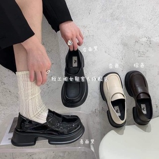 Giày lười đế cao nữ phong cách Hàn Quốc