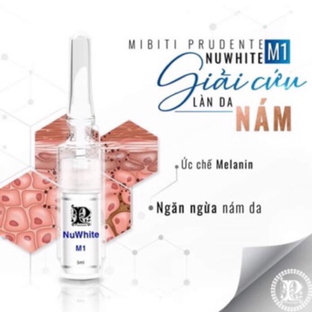 Kem làm mờ vết nám khẩn cấp Mibiti Prudente Nuwhite M1