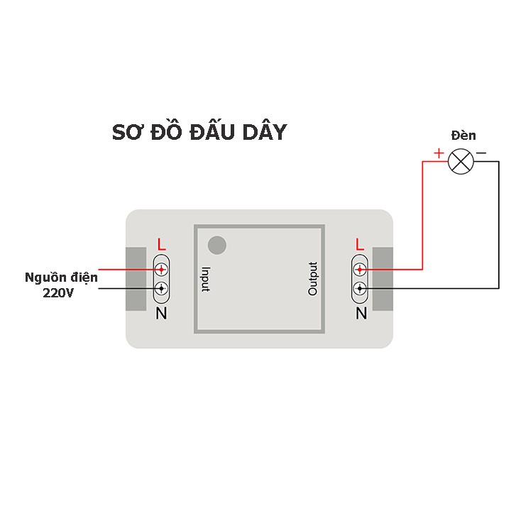 Công tắc điều khiển từ xa dán tường (GẮN TƯỜNG) 2 cổng  (kênh) điều khiển 2 đèn độc lập - công tắc đôi