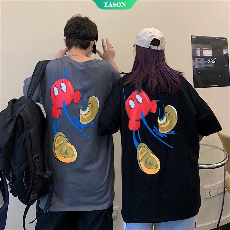 Áo Thun Tay Ngắn Dáng Rộng In Hình Mickey Hoạt Hình Phong Cách Hàn Quốc Thời Trang Mùa Hè Cho Nữ