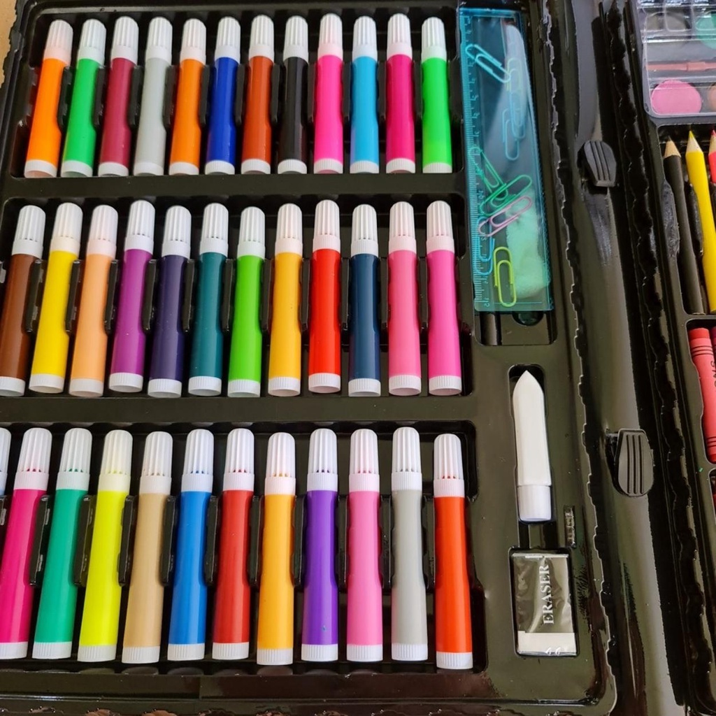 Hộp Bút Màu Có 150 Bút Màu Và Các Dụng Cụ Cho Bé Vẽ Kids_St0re