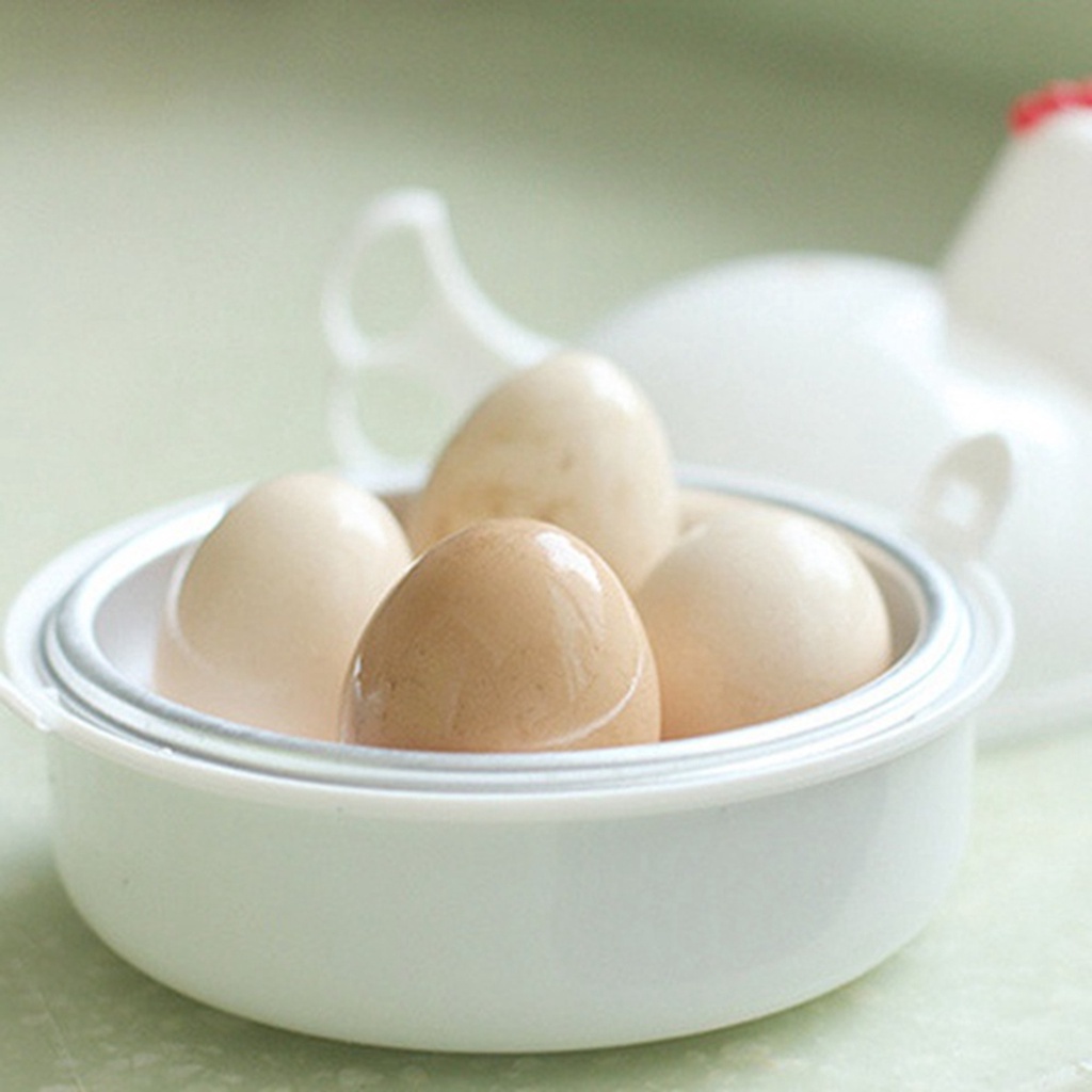 Dụng Cụ Luộc Trứng Hình Gà Dễ Thương Bằng Thép Không Gỉ Cho Lò Vi Sóng