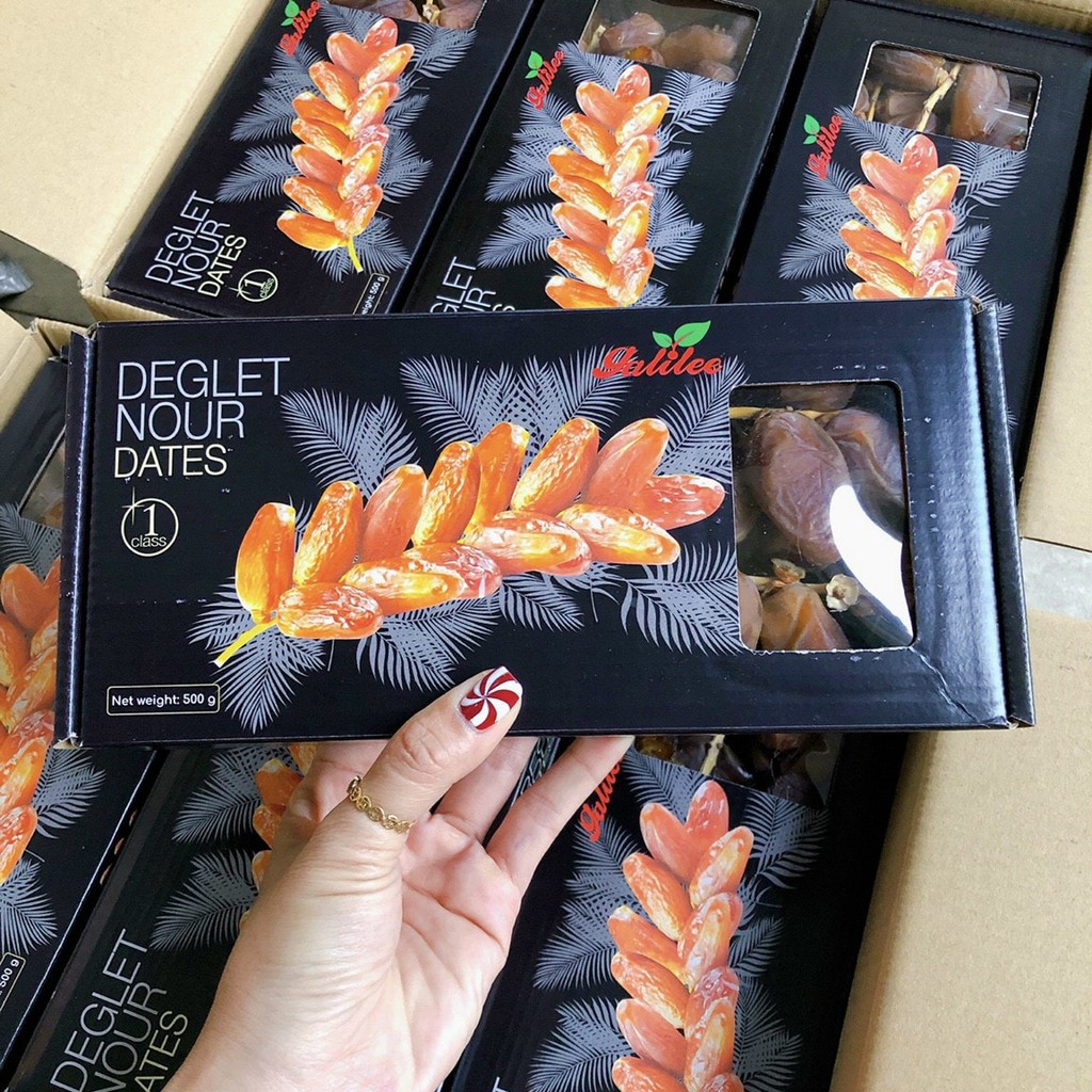 Chà Là Khô Nguyên Cành Không Đường Deglet Nour Israel hộp 500 gram - GALILEE | BigBuy360 - bigbuy360.vn